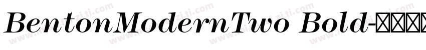 BentonModernTwo Bold字体转换